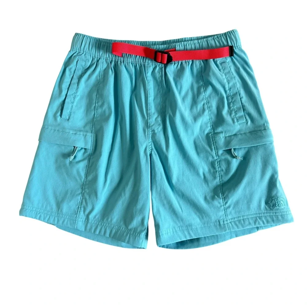 The North Face Small 6.5in Blue Men's Class V Belted Cargo‎ Shorts NF0A55V8